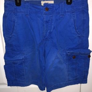 Blue Hollister cargo shorts